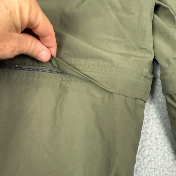 REI Mens Olive Green Convertible‎ Hiking Pants Size L 30 - Picture 10 of 12